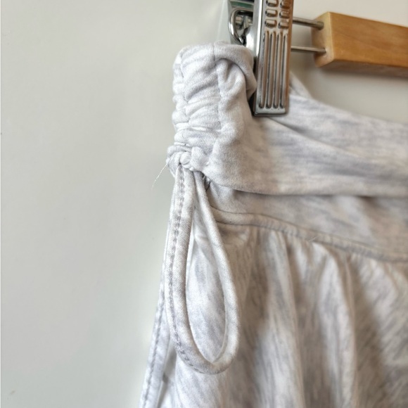 Light Gray Ruffled Mini Skirt - Picture 2 of 4